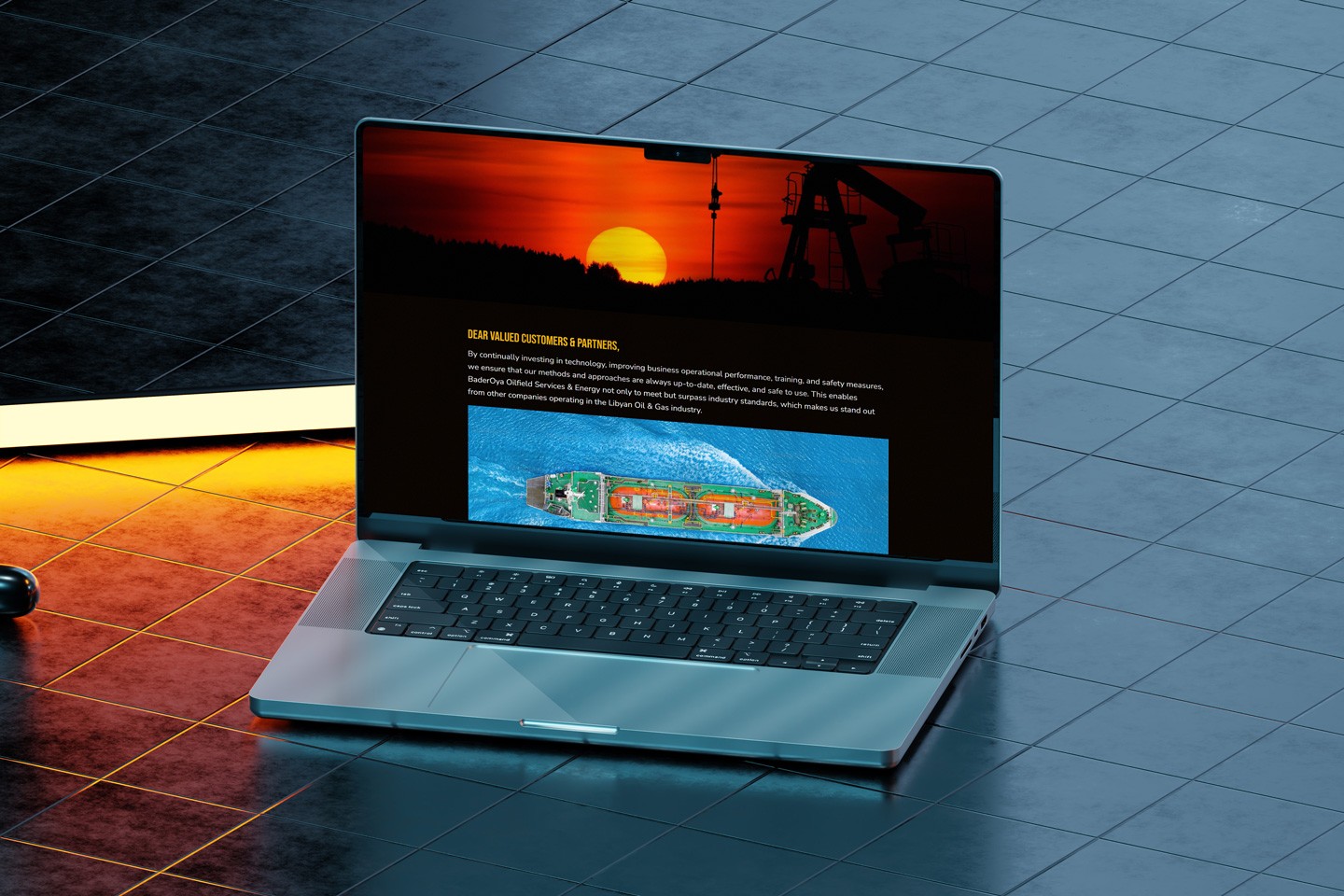 BaderOya Oilfield Services & Energy Landing Page