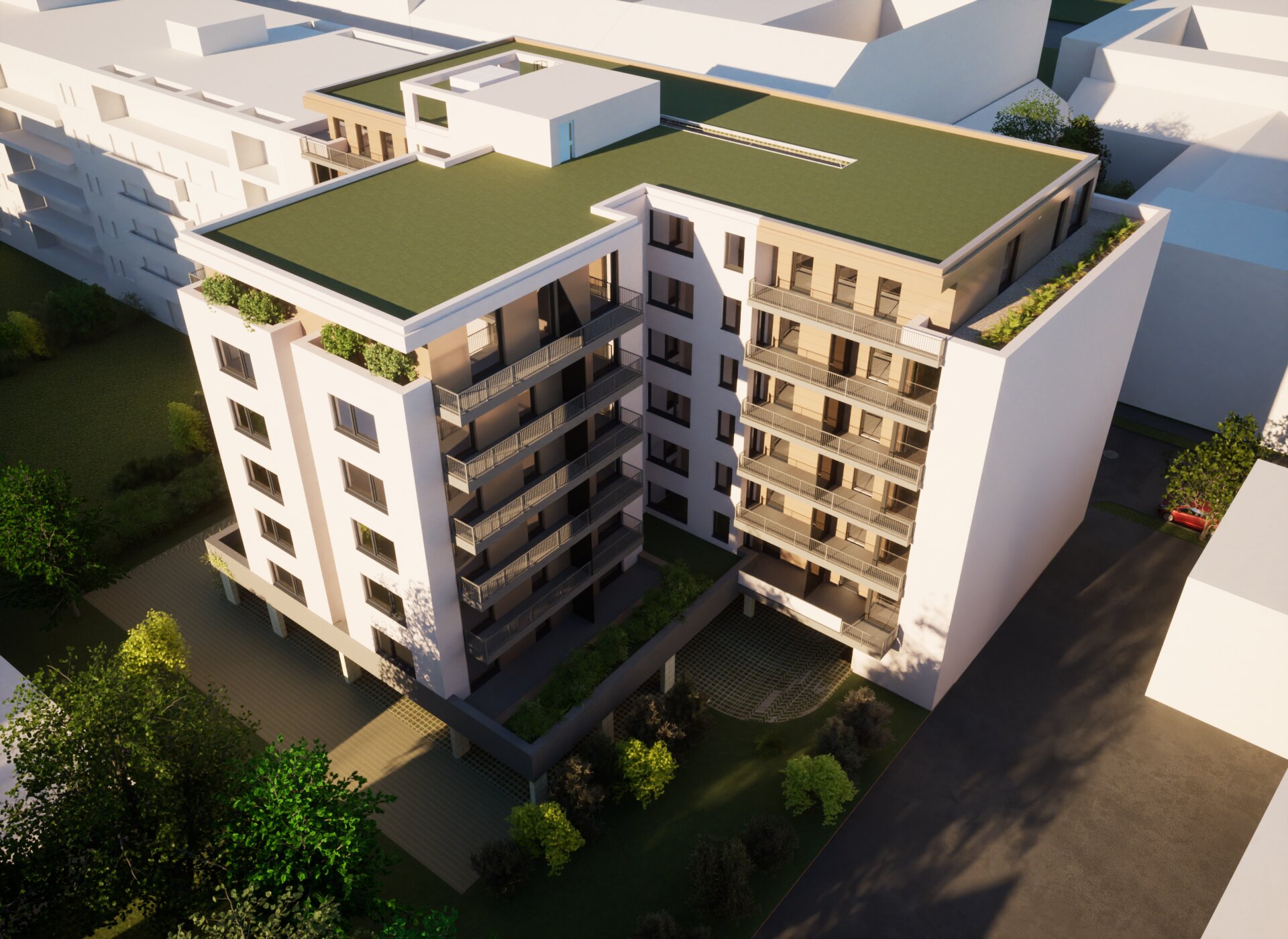 társasház látványterv