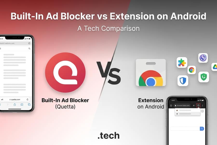 Built in adblocker with quetta browser