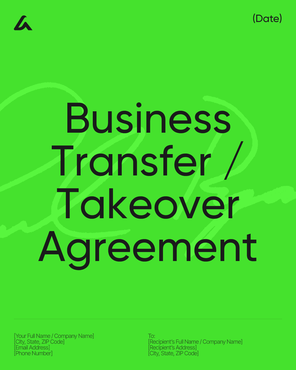 Business Transfer / Takeover Agreement