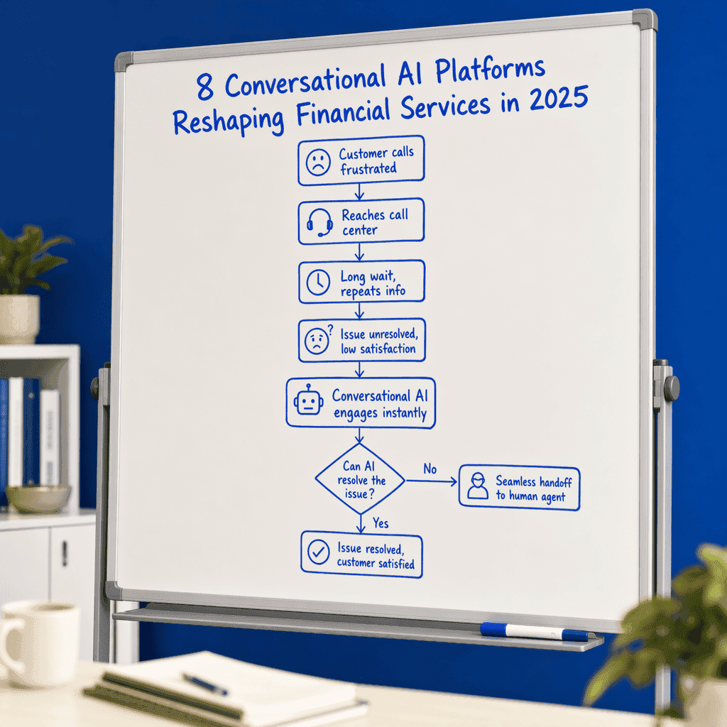 Illustration for 8 Conversational AI Platforms Reshaping Financial Services in 2025