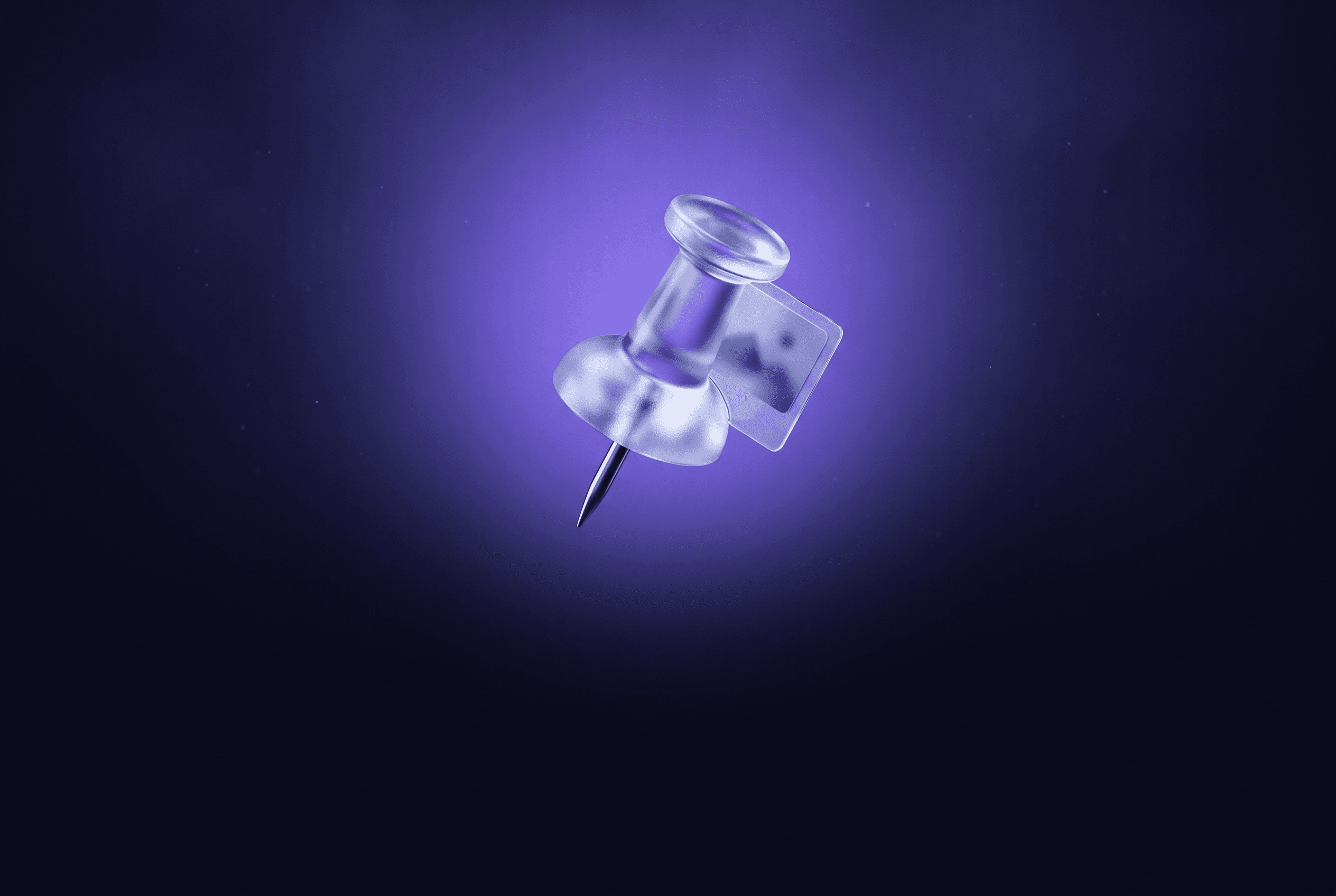 Frosted-glass push pin, illustrating OnlyFans promotion on Pinterest