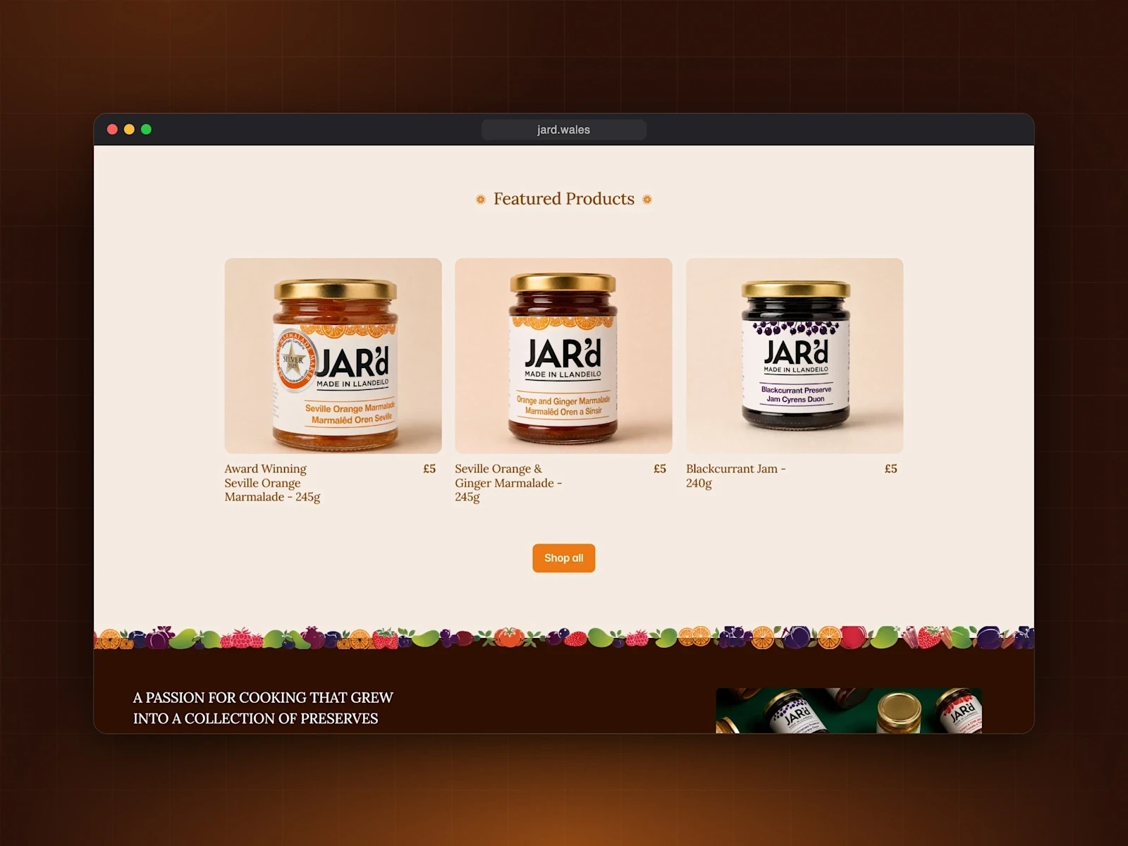JAR'd screen