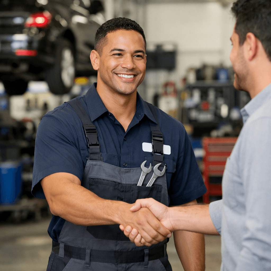 Staff image in happy mood