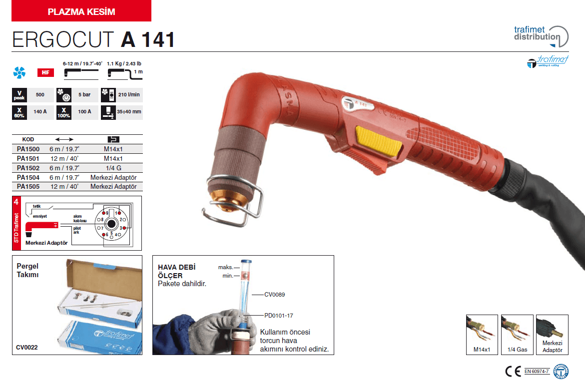 Trafimet Plazma Torç Ergocut A141