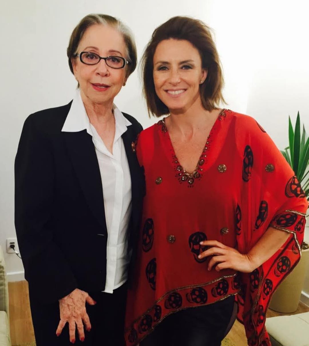 Sofia Cerveira e Fernanda Montenegro, em 2015.