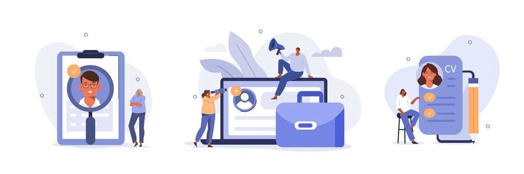 The image shows a professional candidate sitting at a desk, focused on writing a thank you email after a successful interview. The scene emphasizes the importance of follow-up communication in the job interview process, showcasing the candidate's confidence and preparedness for the next steps in securing a job offer.