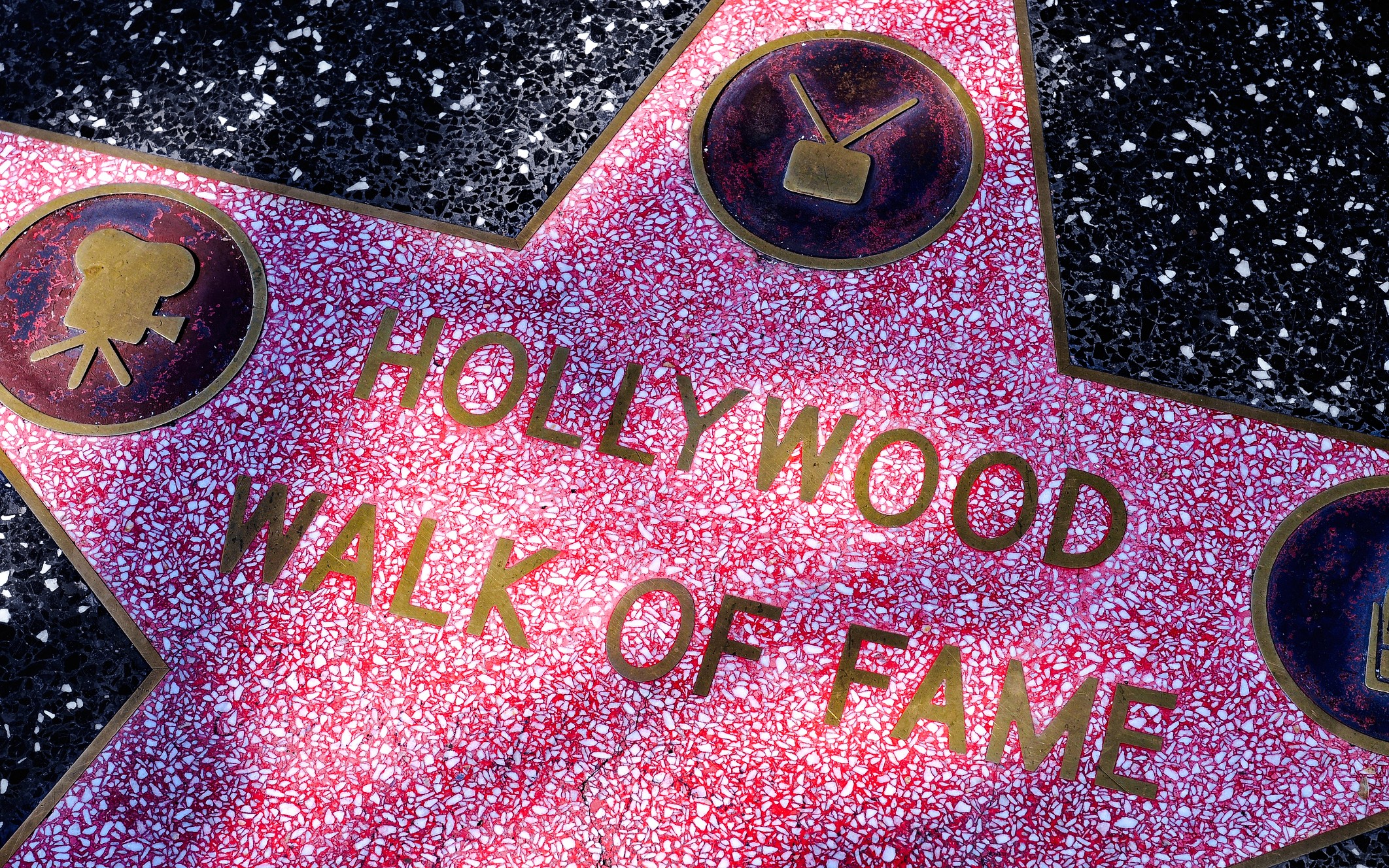 Ster op de Hollywood Walk of Fame, Los Angeles.