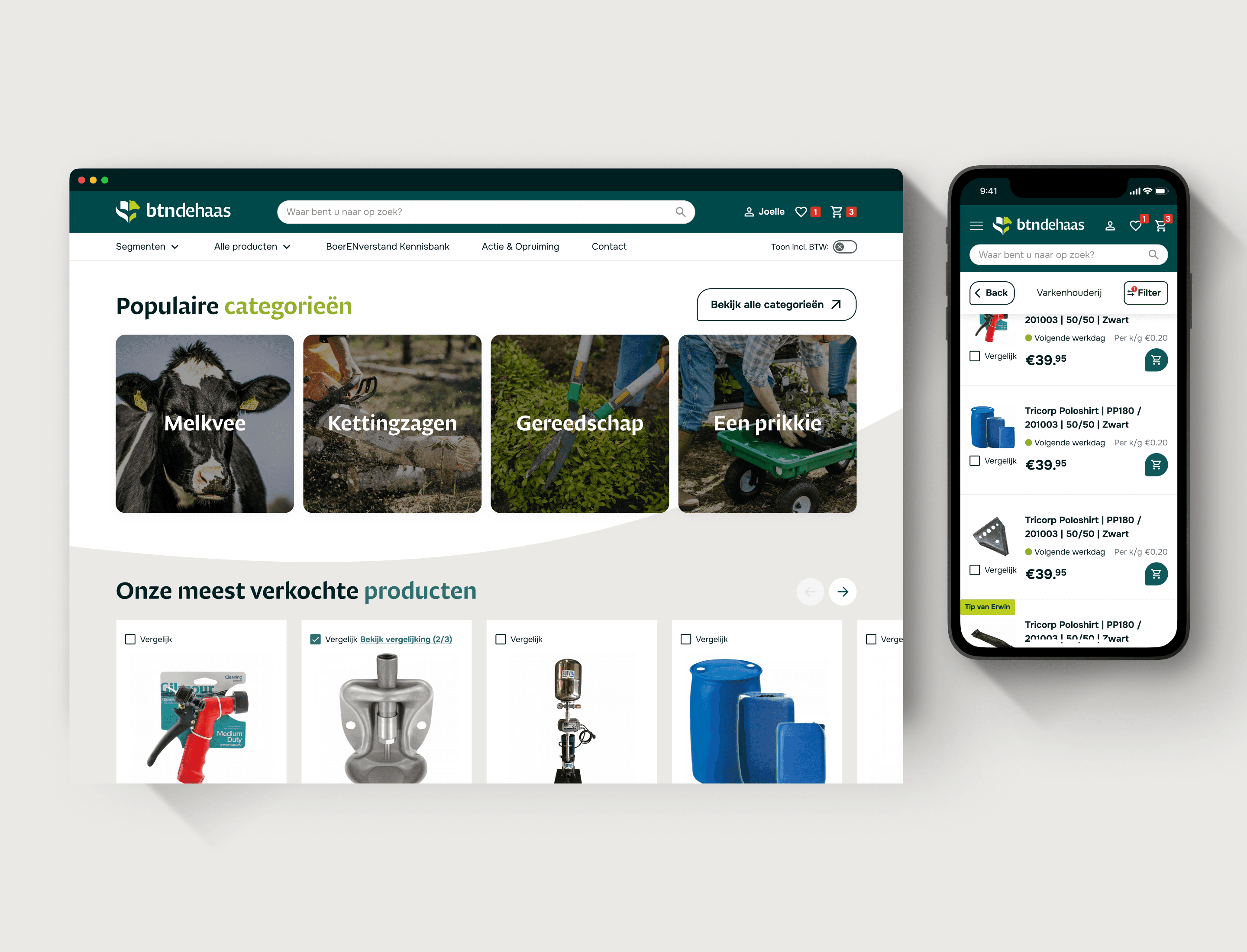 A home page of desserts shop website