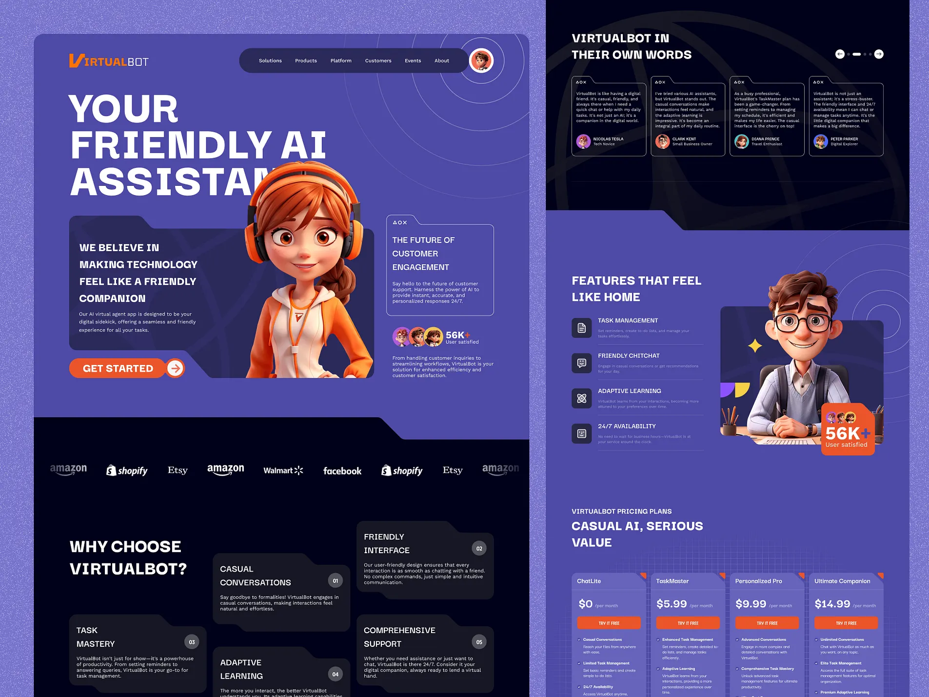 Image of Virtual Bot Website Design