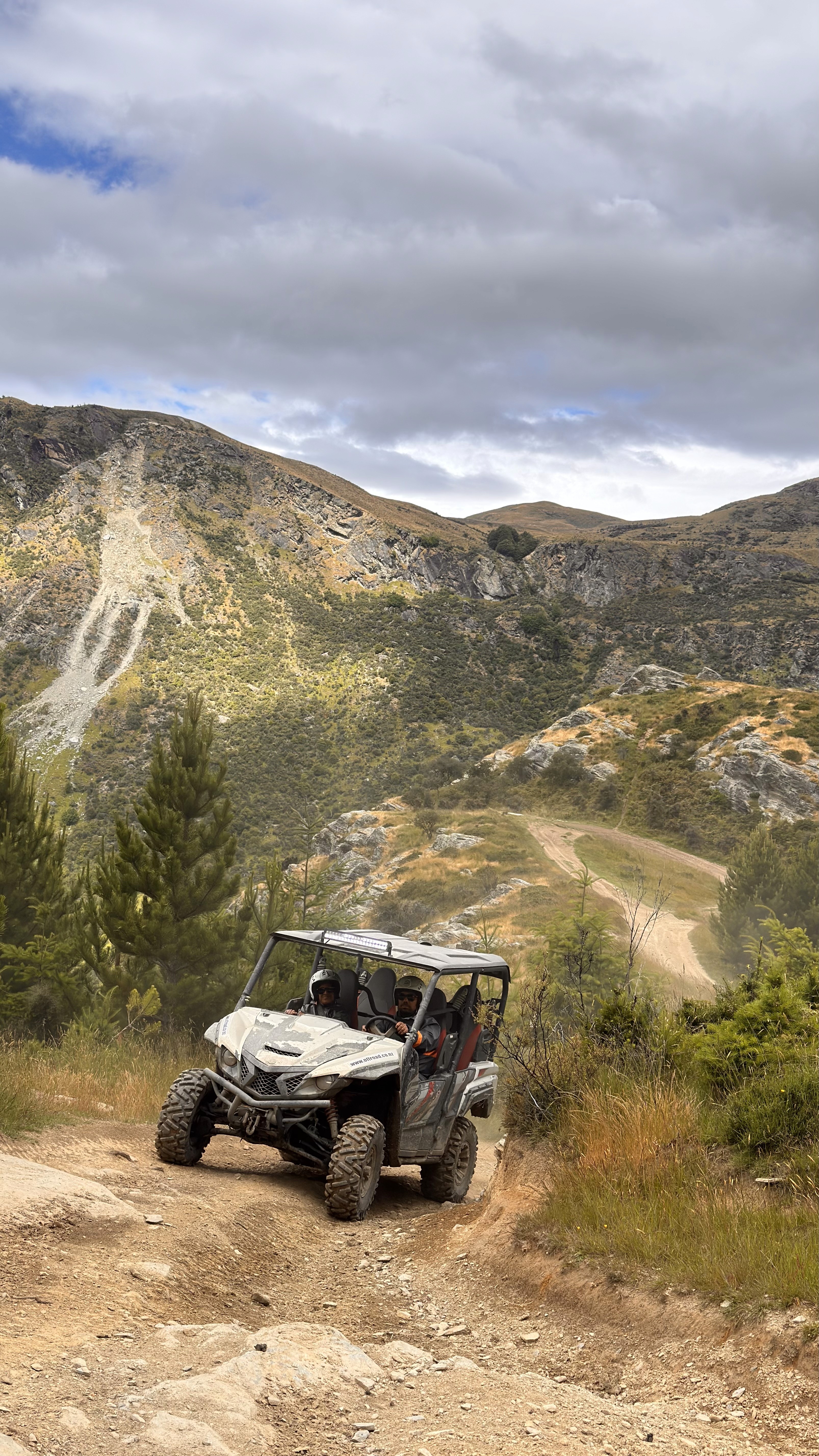 Cruising up the mountainous path -off roading near Queenstown