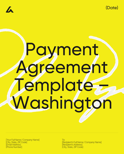 Payment Agreement Template – Washington