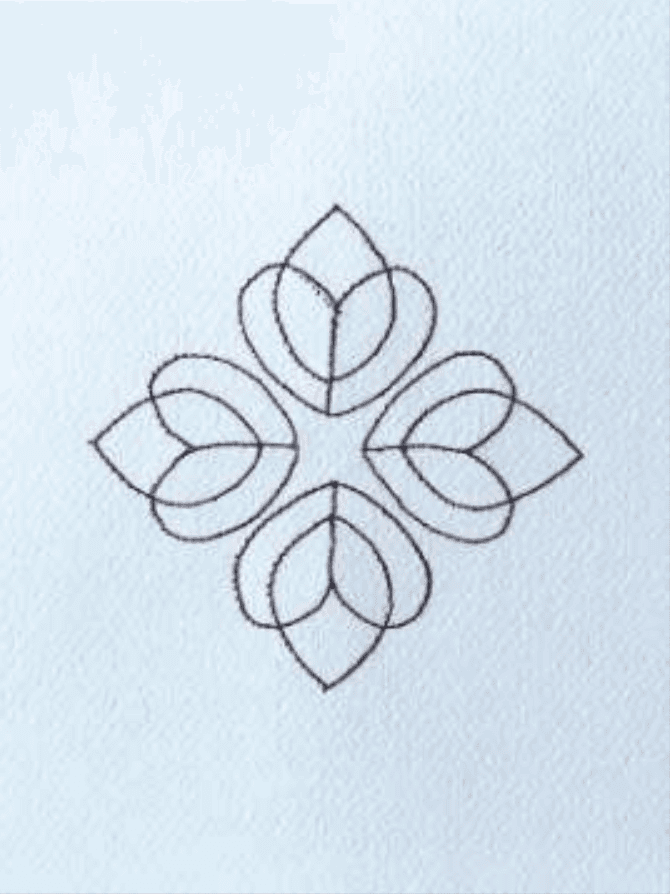 herd of sheep on road painting