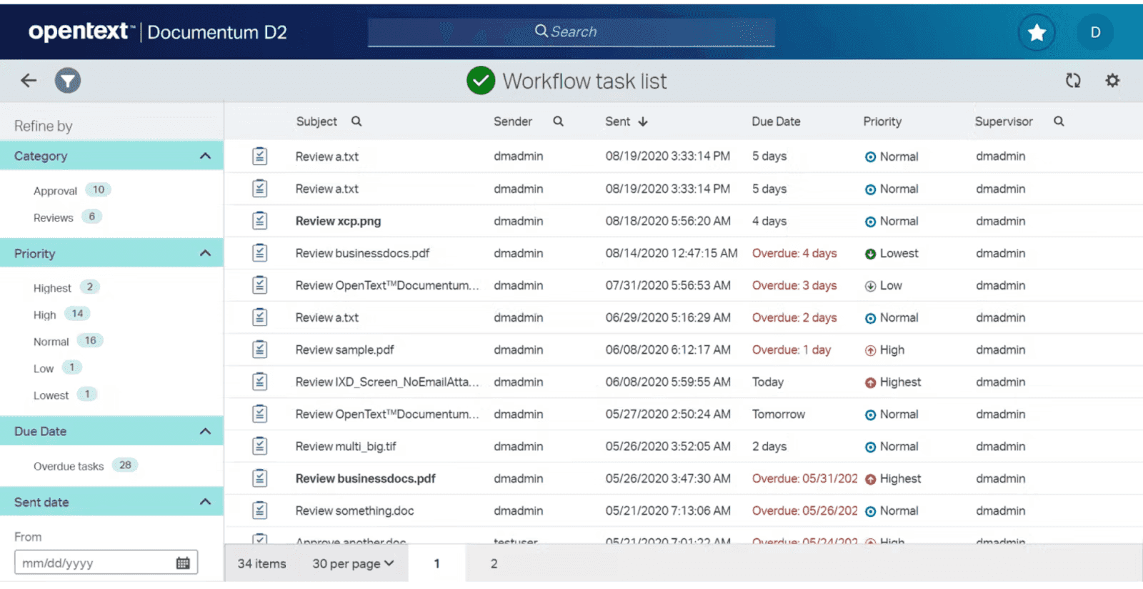 enterprise document management in OpenText
