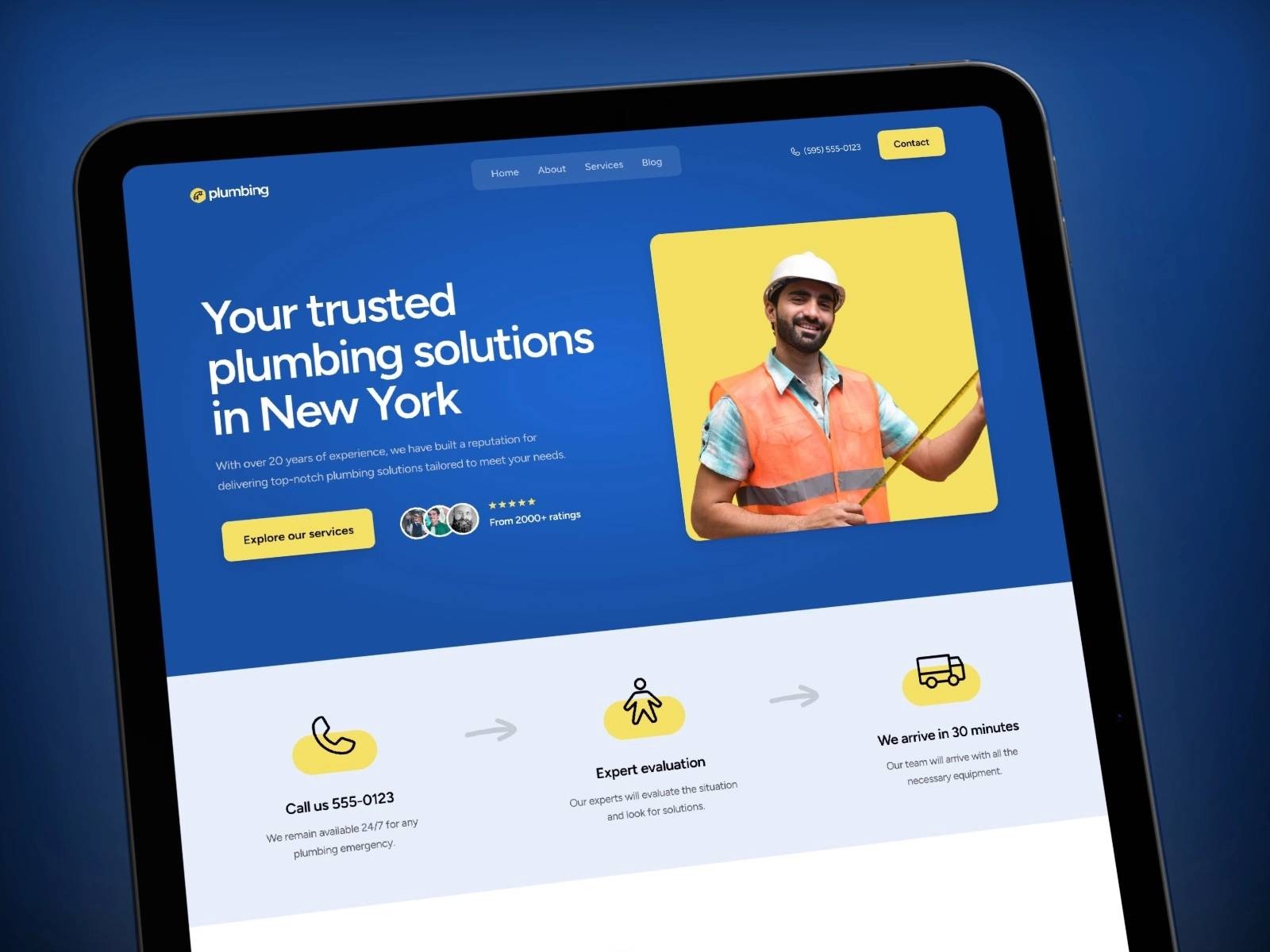plumbing website template plumbing