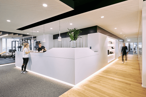Empfangsbereich im Körperwerk Studio in Denkendorf
