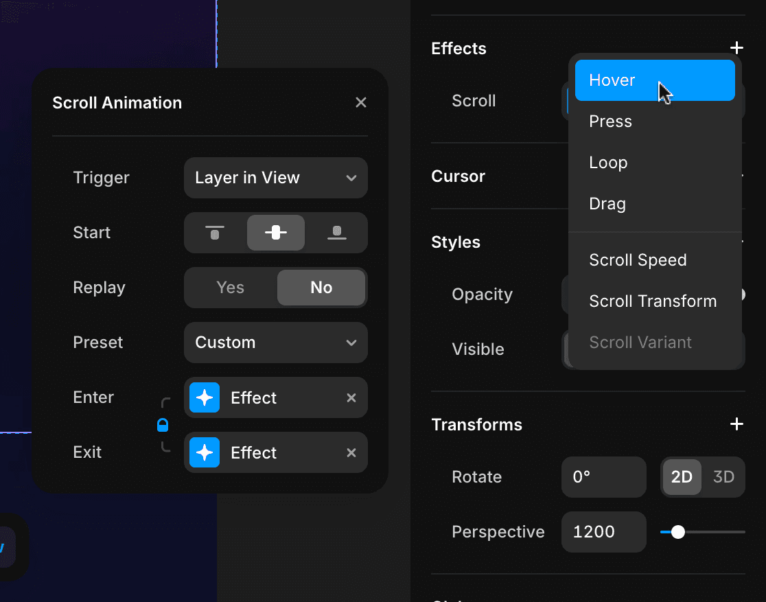 Framer Interactions and Animations