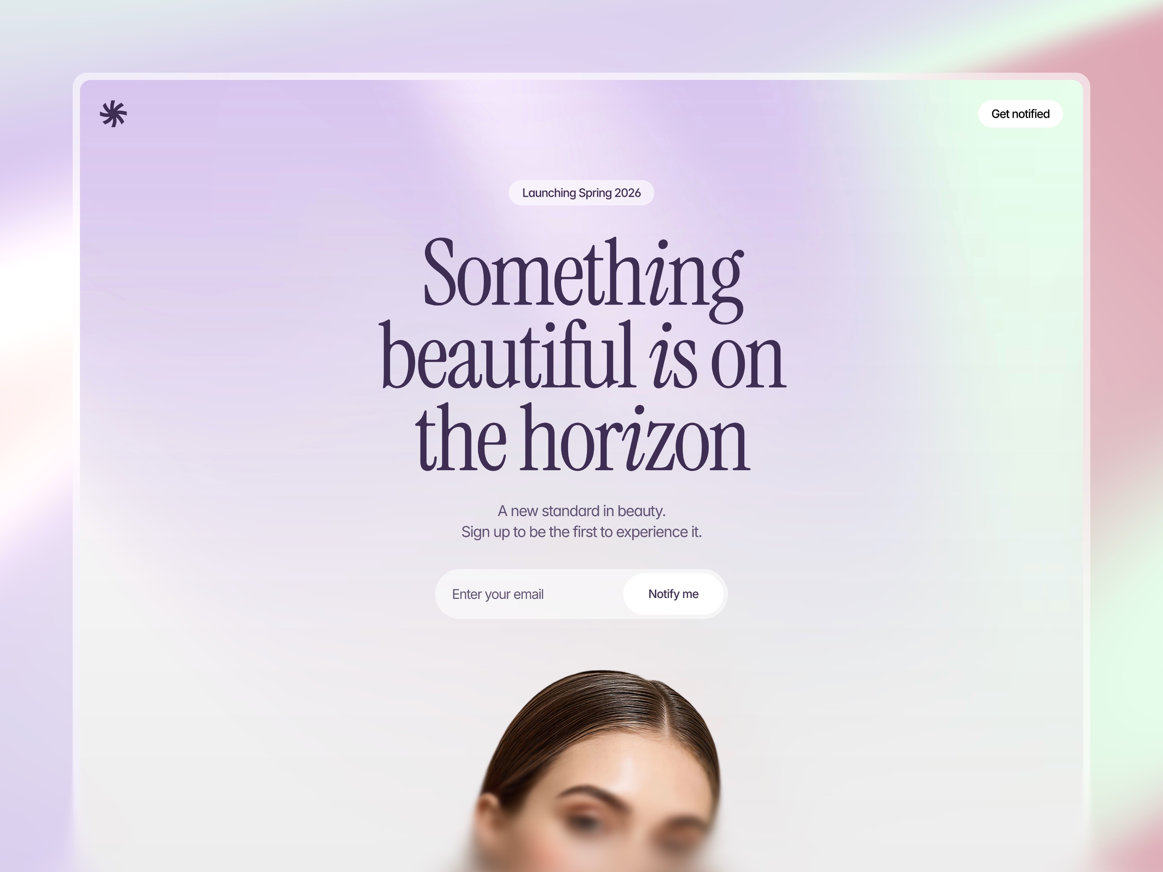 A dark-themed webpage showcasing a dashboard for managing data and analytics, featuring a prominent "Get Started" button.