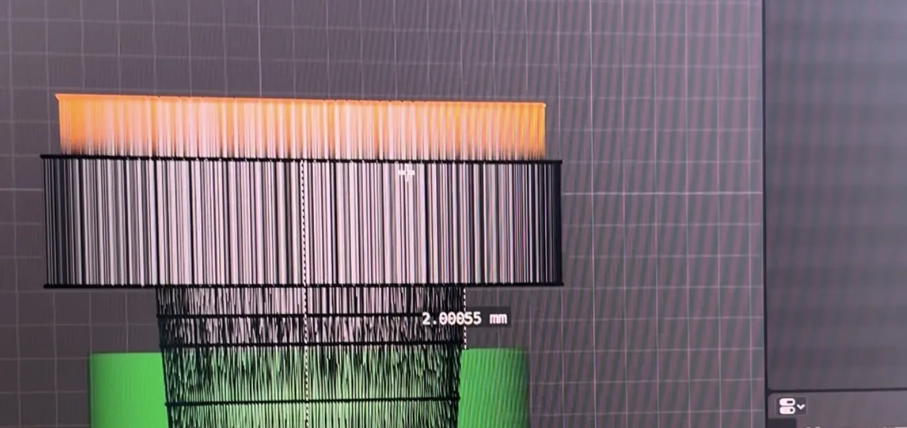 Slicer software proof screen