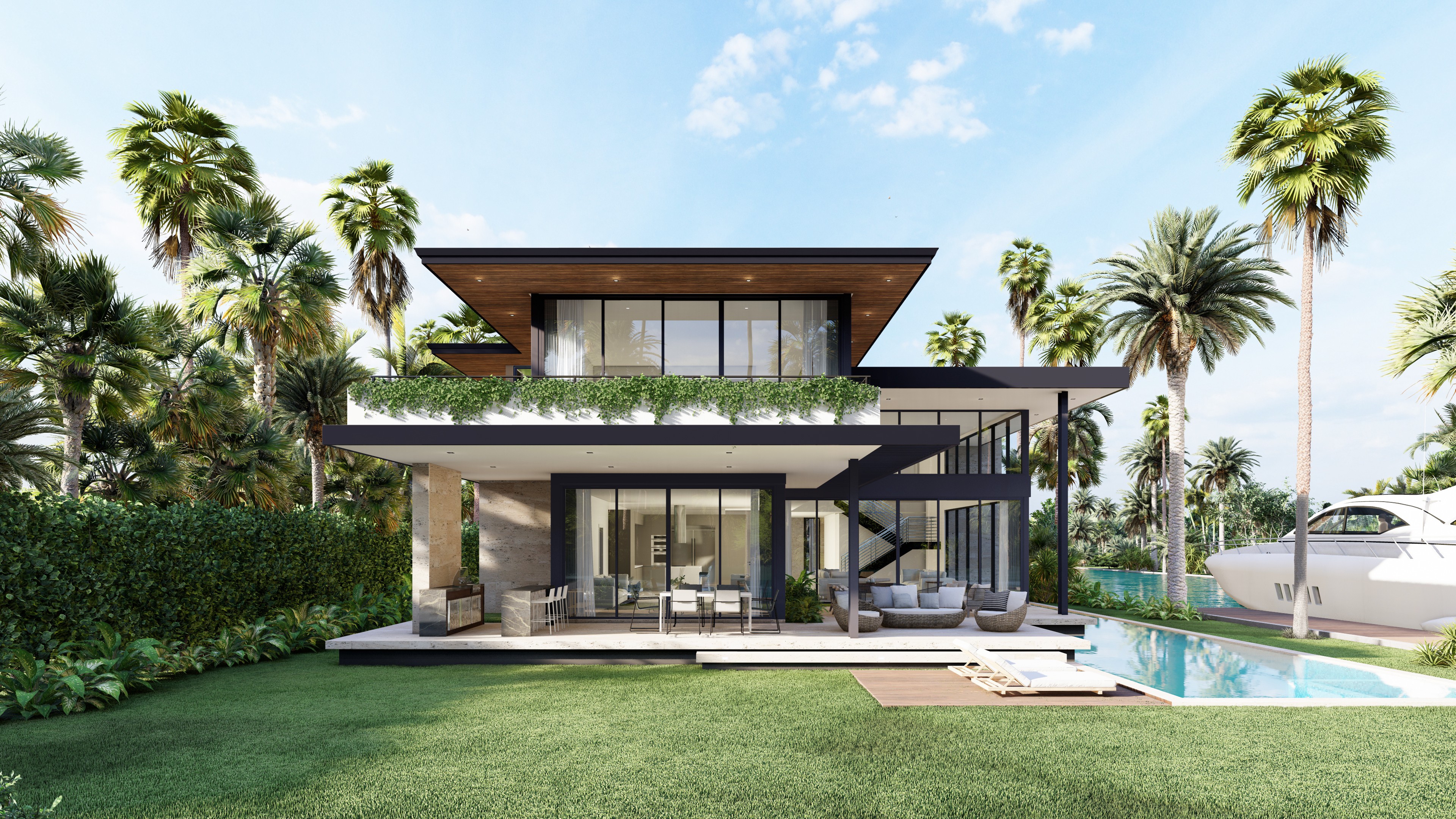 morning breakfast in the garden patio set for breakfast