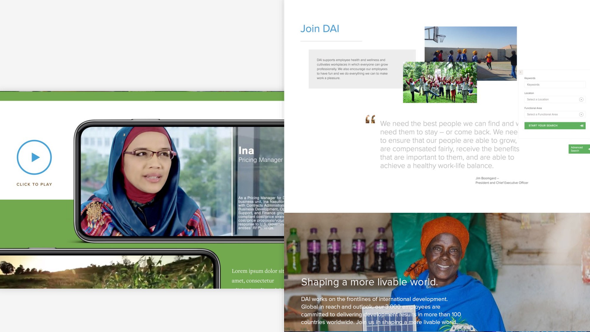 Collage of PCH healthcare employees with children patients