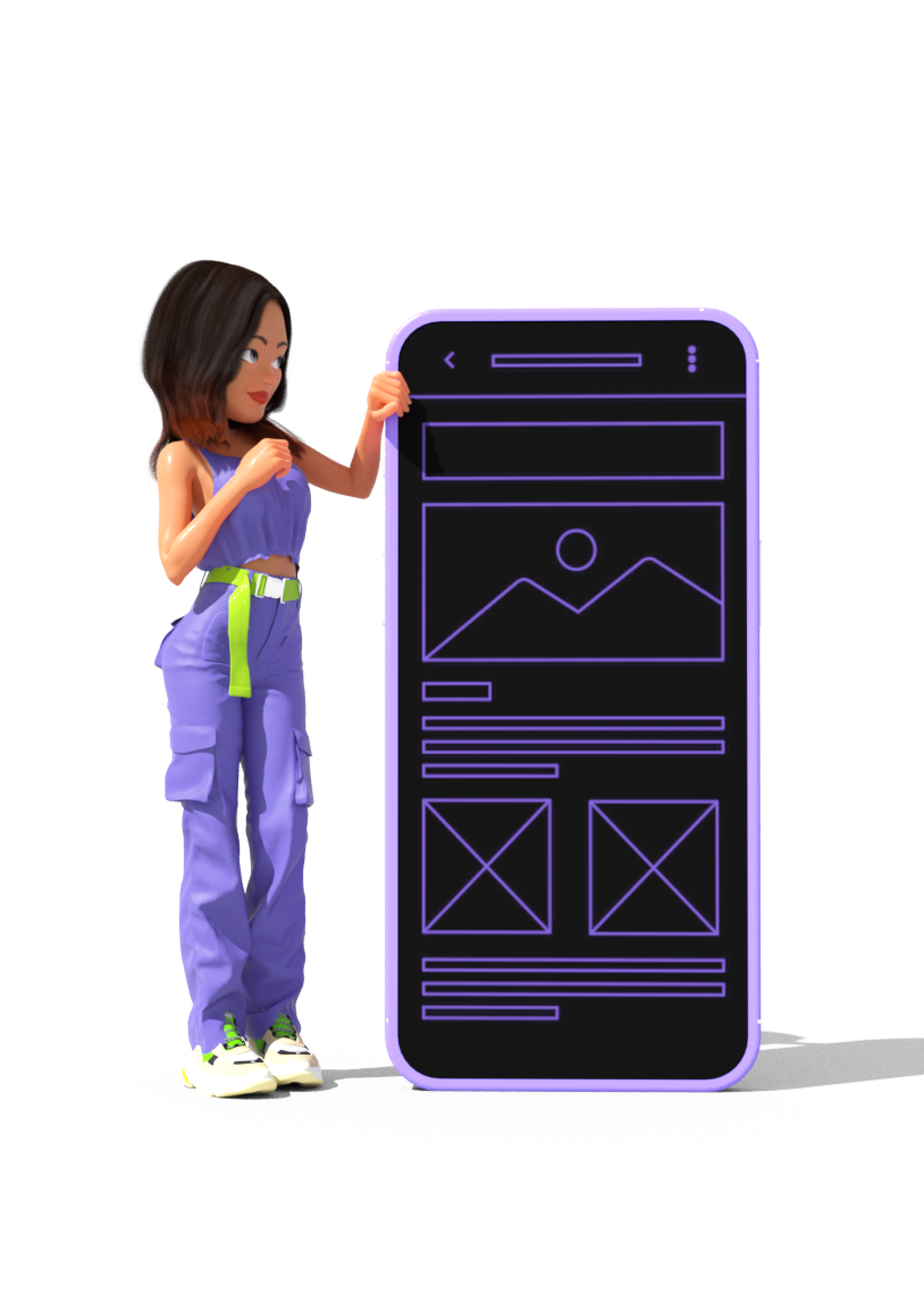 Portrait of portfolio creator – front view