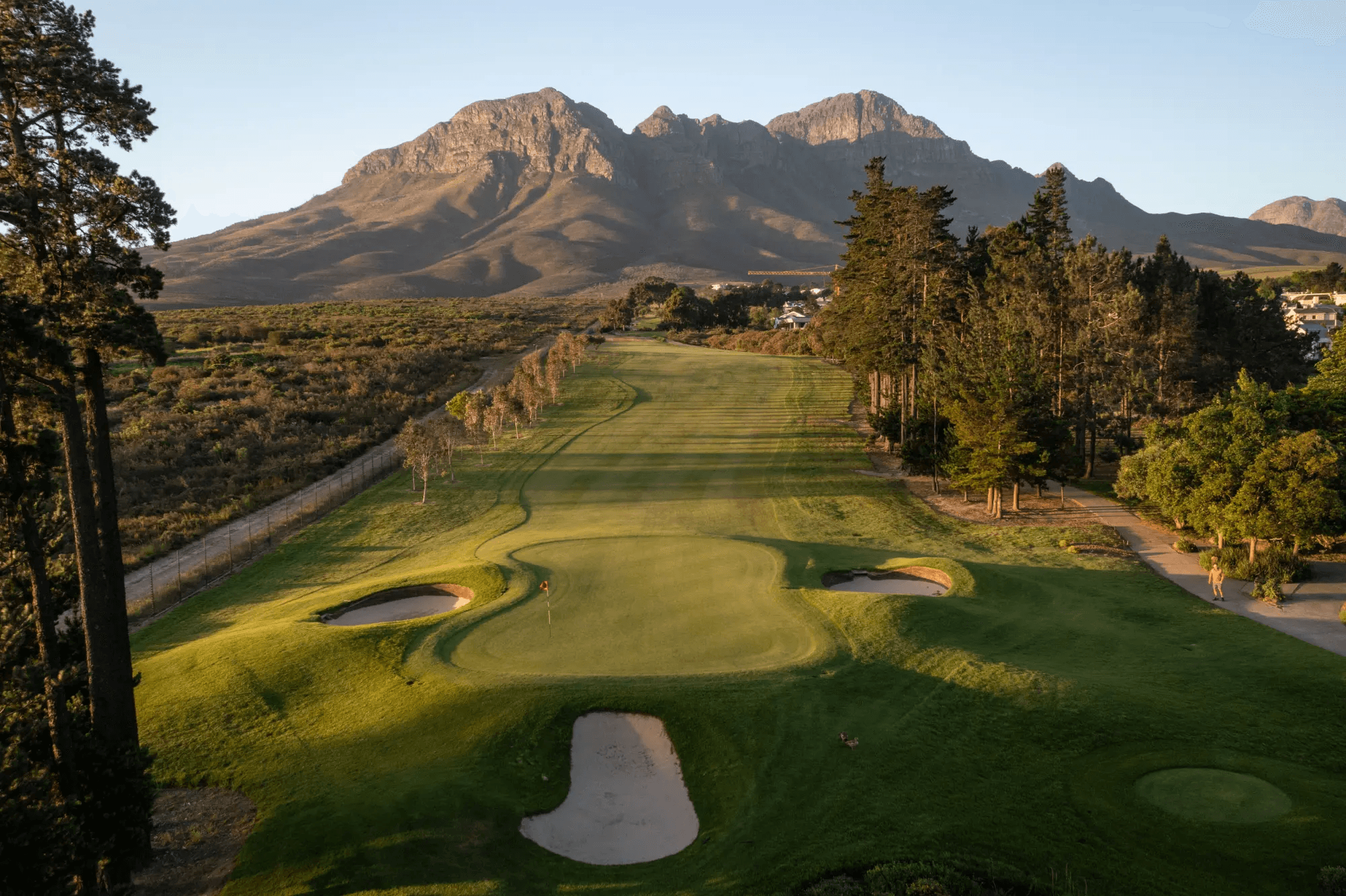 Erinvale Golf course fairway drone image