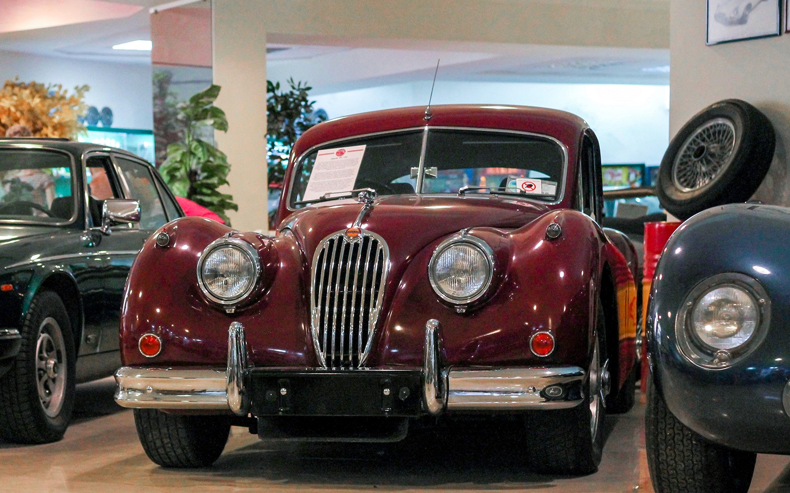 Classic car display at Malta Classic Car Collection Museum.