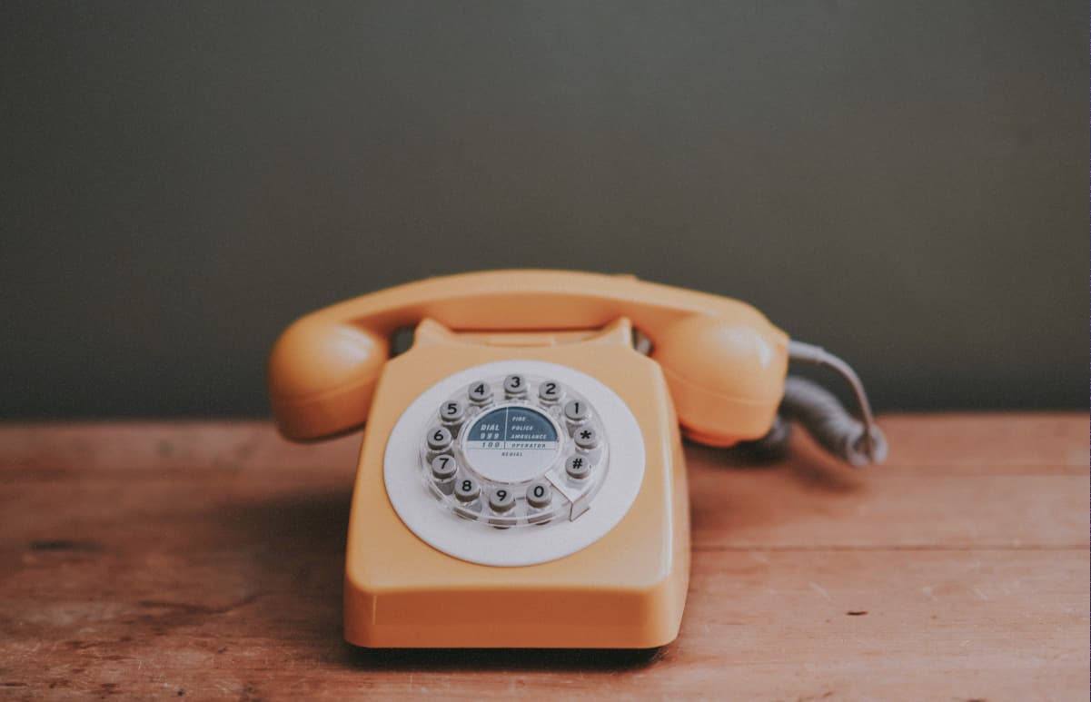 Old telephone