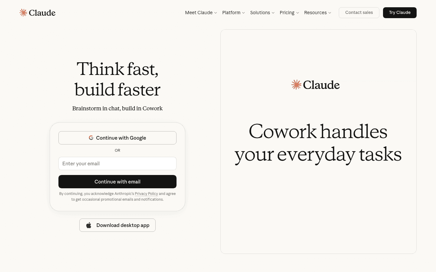 Claude by Anthropic website