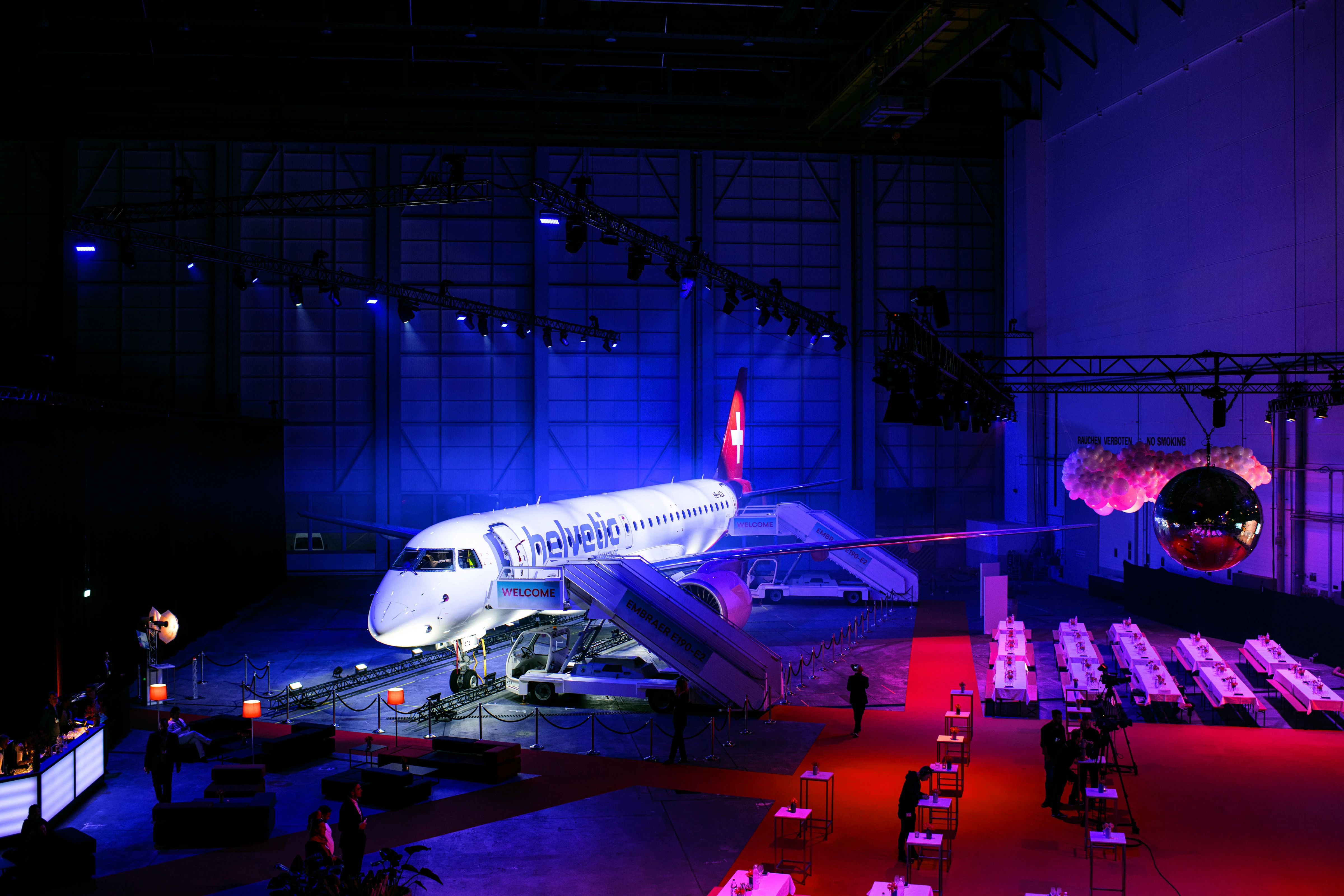 Launch event of the Embraer E190-E2 at Zurich Airport supported by Aeion Agency