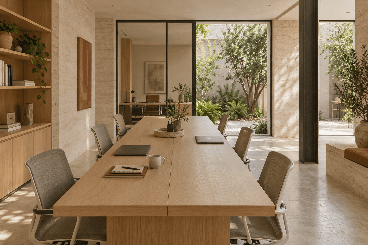 Compact shared interior in Common Ground Office