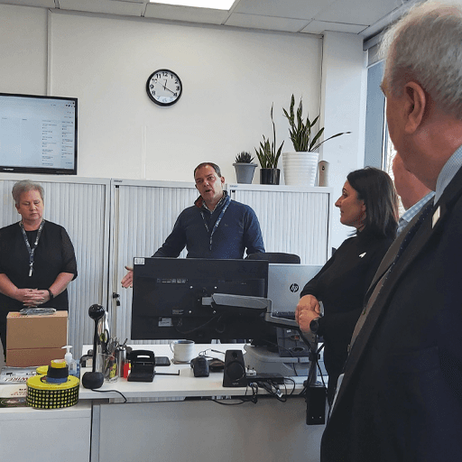 Local Dignitaries and Vianet Team Chatting