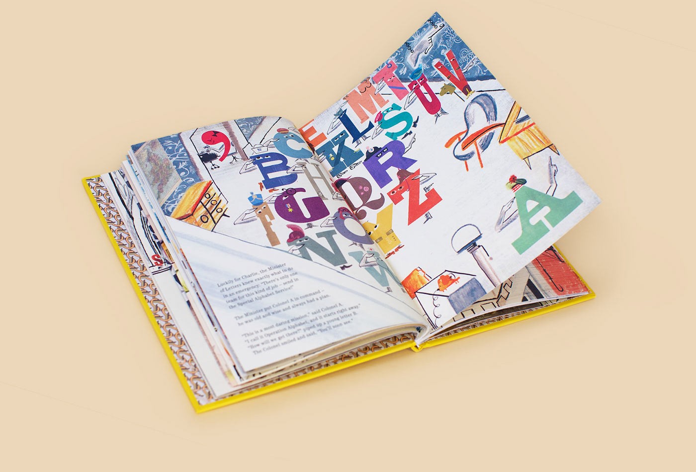 tipota studio typography design and art direction of ministry of letters with al Mchuish and Luciano Lozano for thames and hudson - story extract and book ends