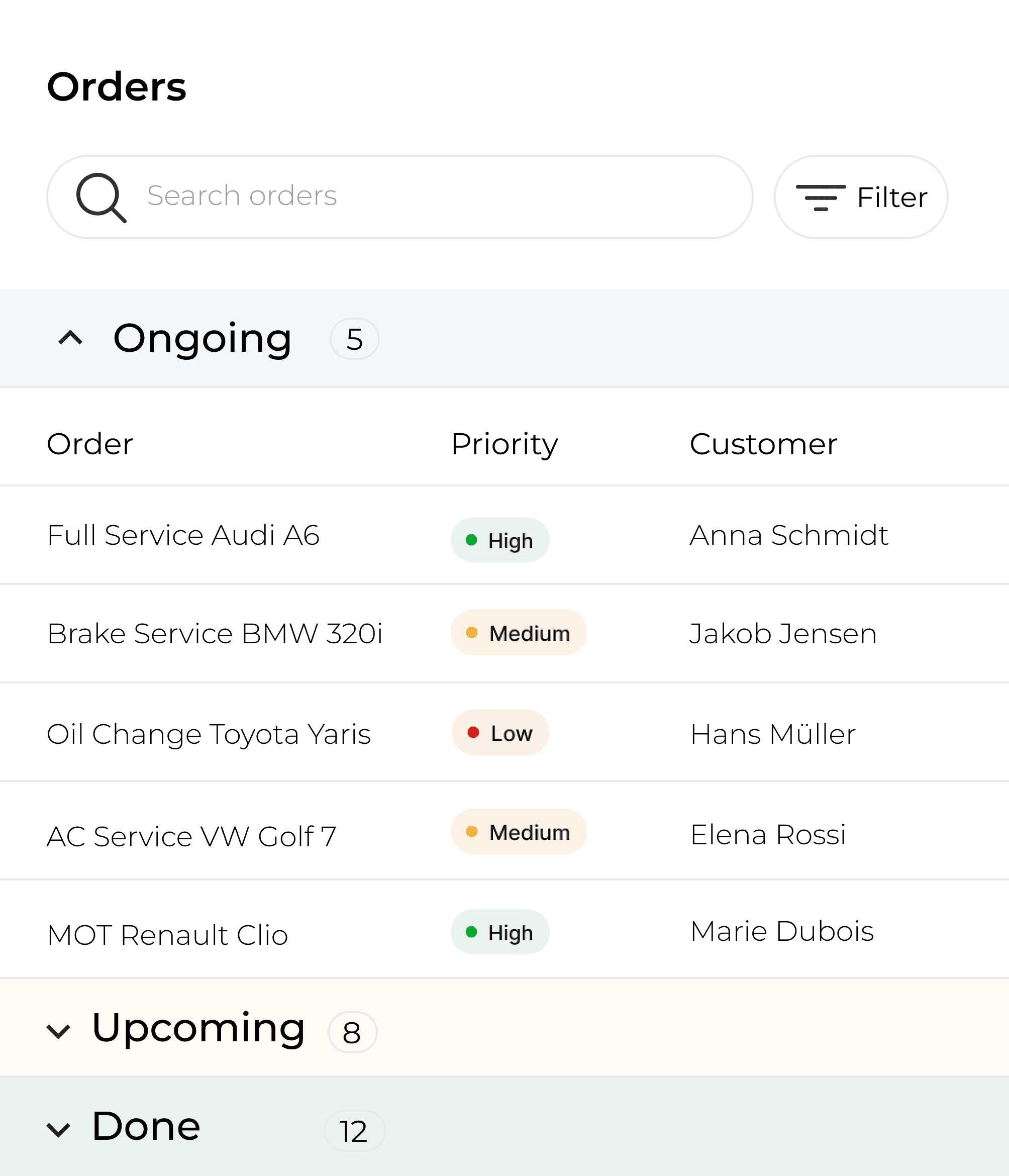 An image of Freelio's project ui
