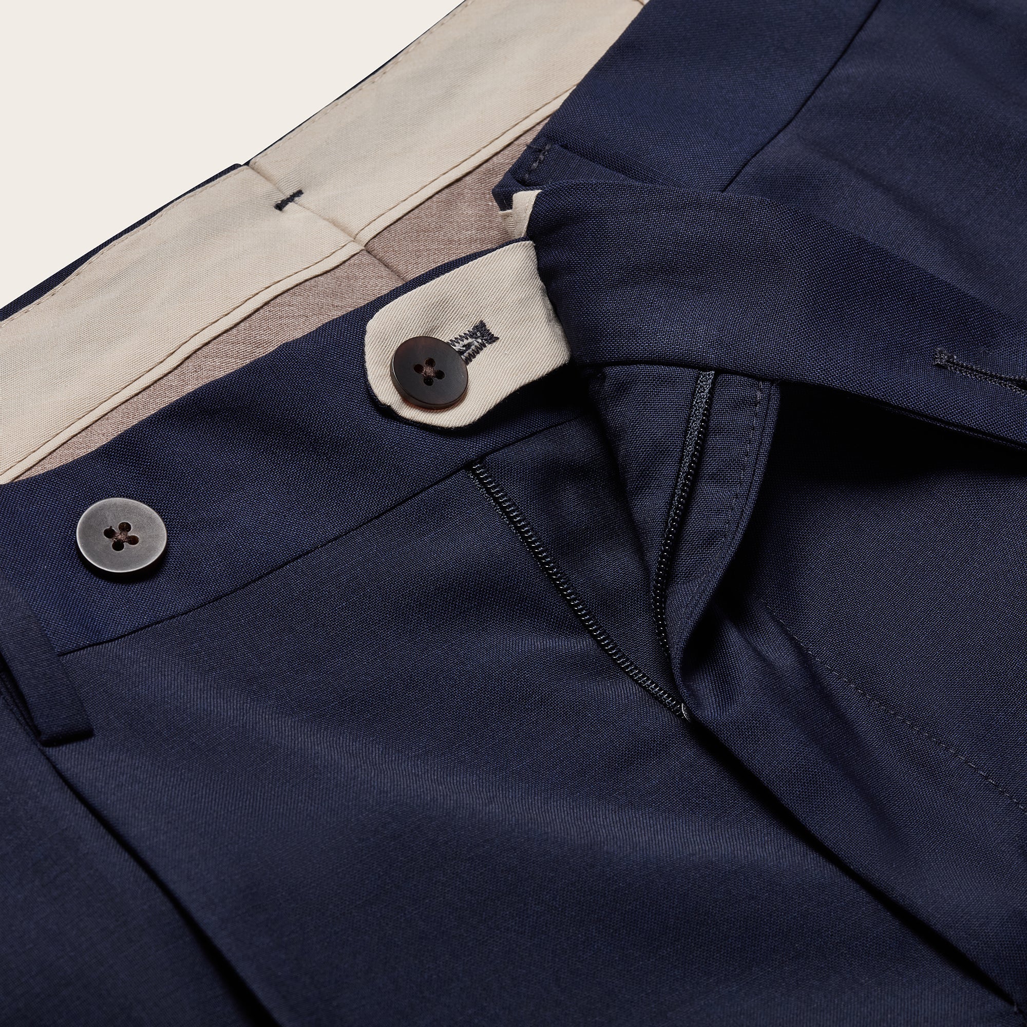 Devore Wool Blend Regular Fit Trousers - Adda River