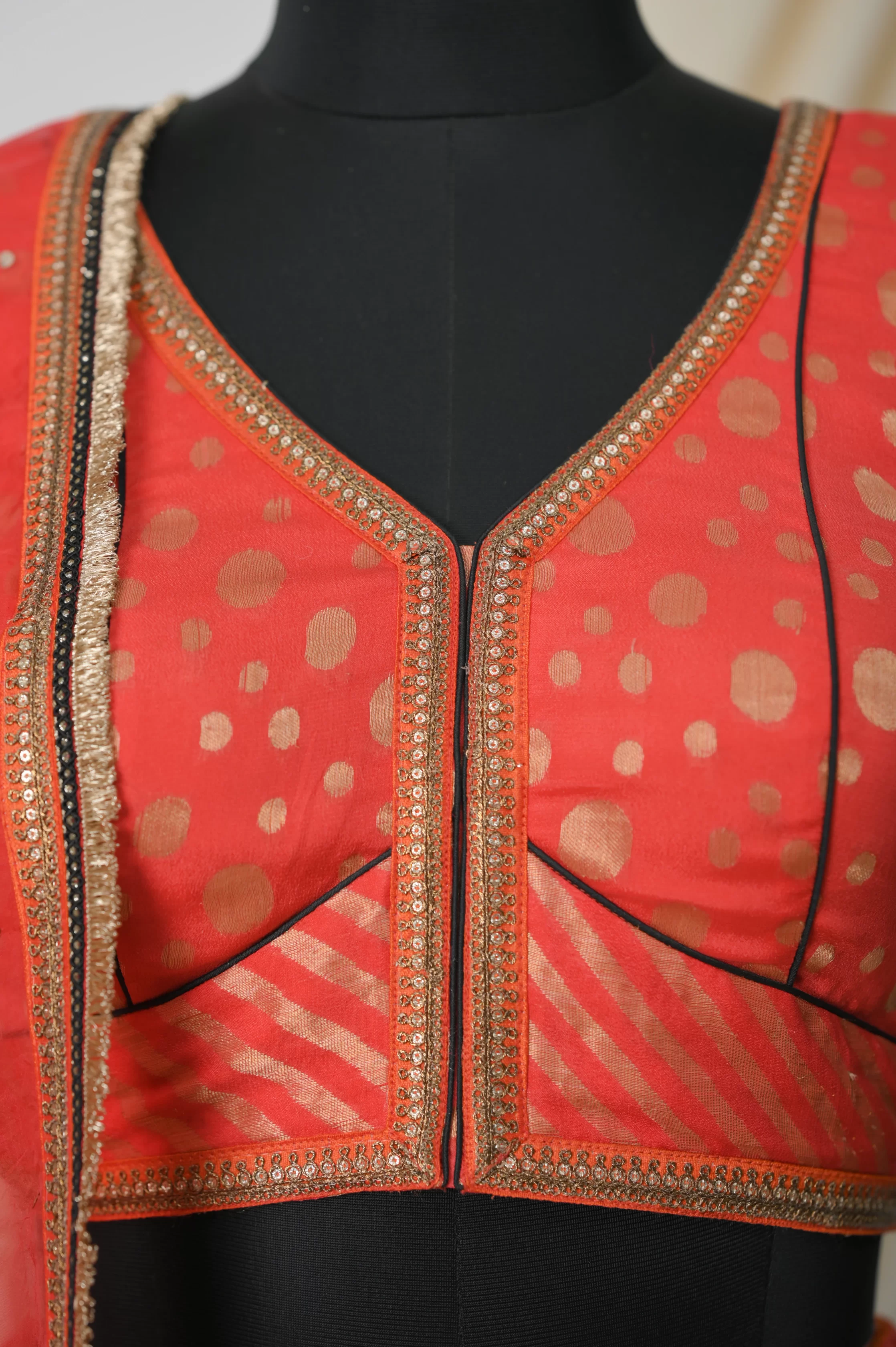 Scarlet Bloom Embroidered Lehenga Set 3