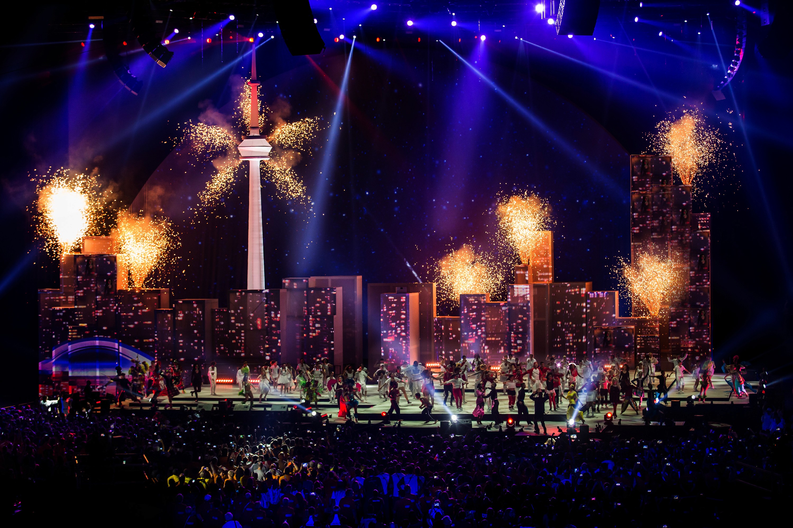 Stage design for the Toronto Pan Am Games Ceremony
