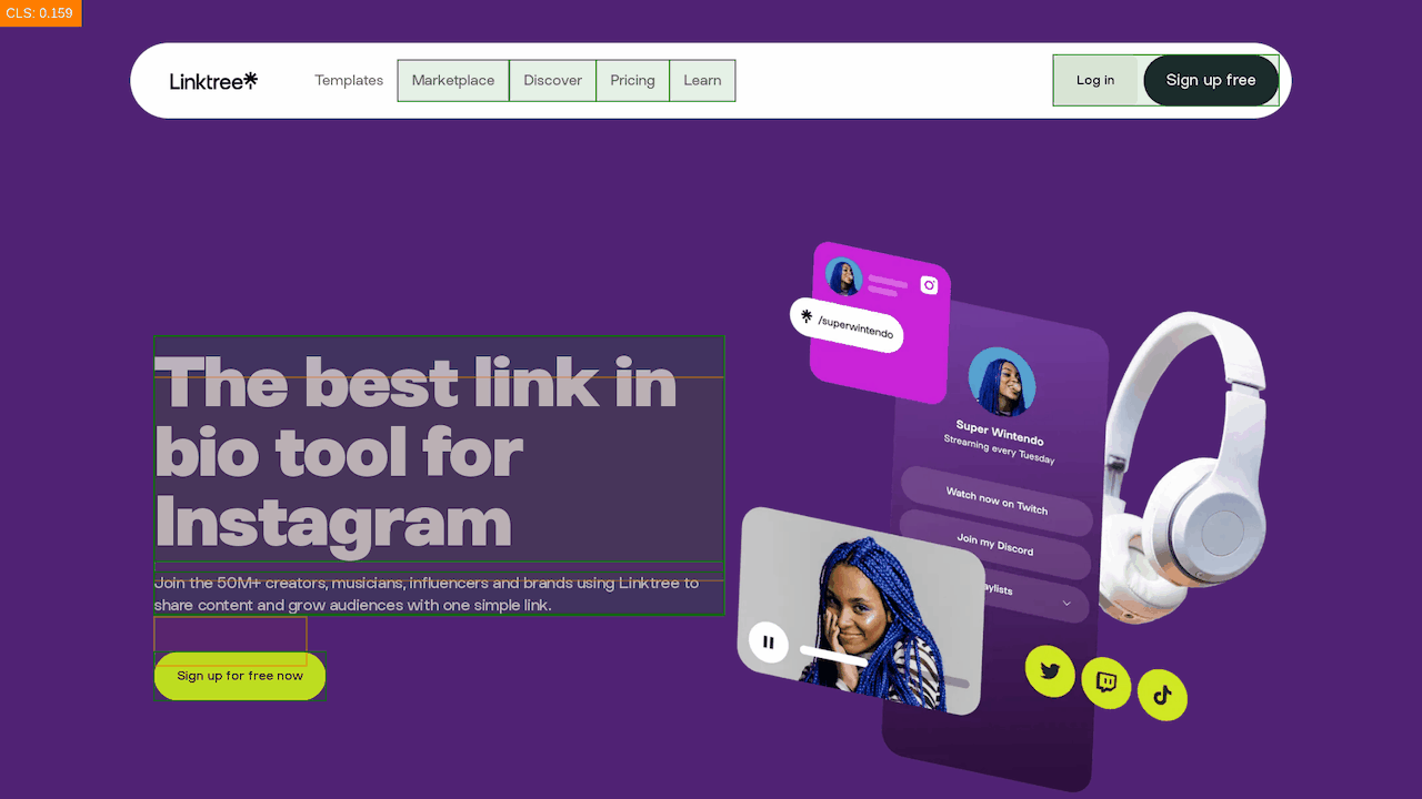 CLS visual representation