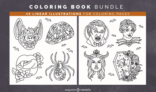 adult coloring book page design