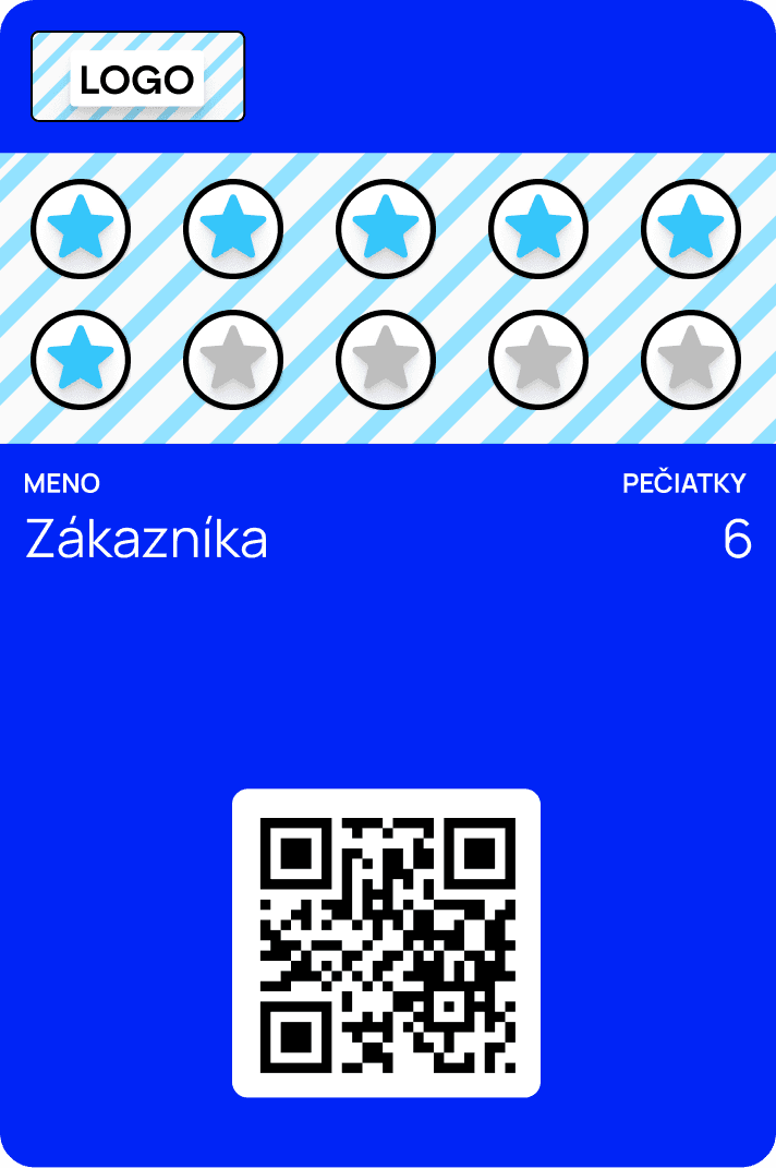 Ukážková digitálna pečiatková vernostná karta