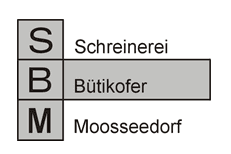 Logo SBM Schreinerei Bütikofer Moosseedorf