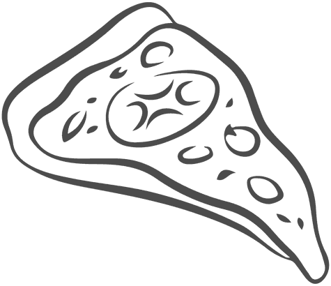 Illustration einer Pizza