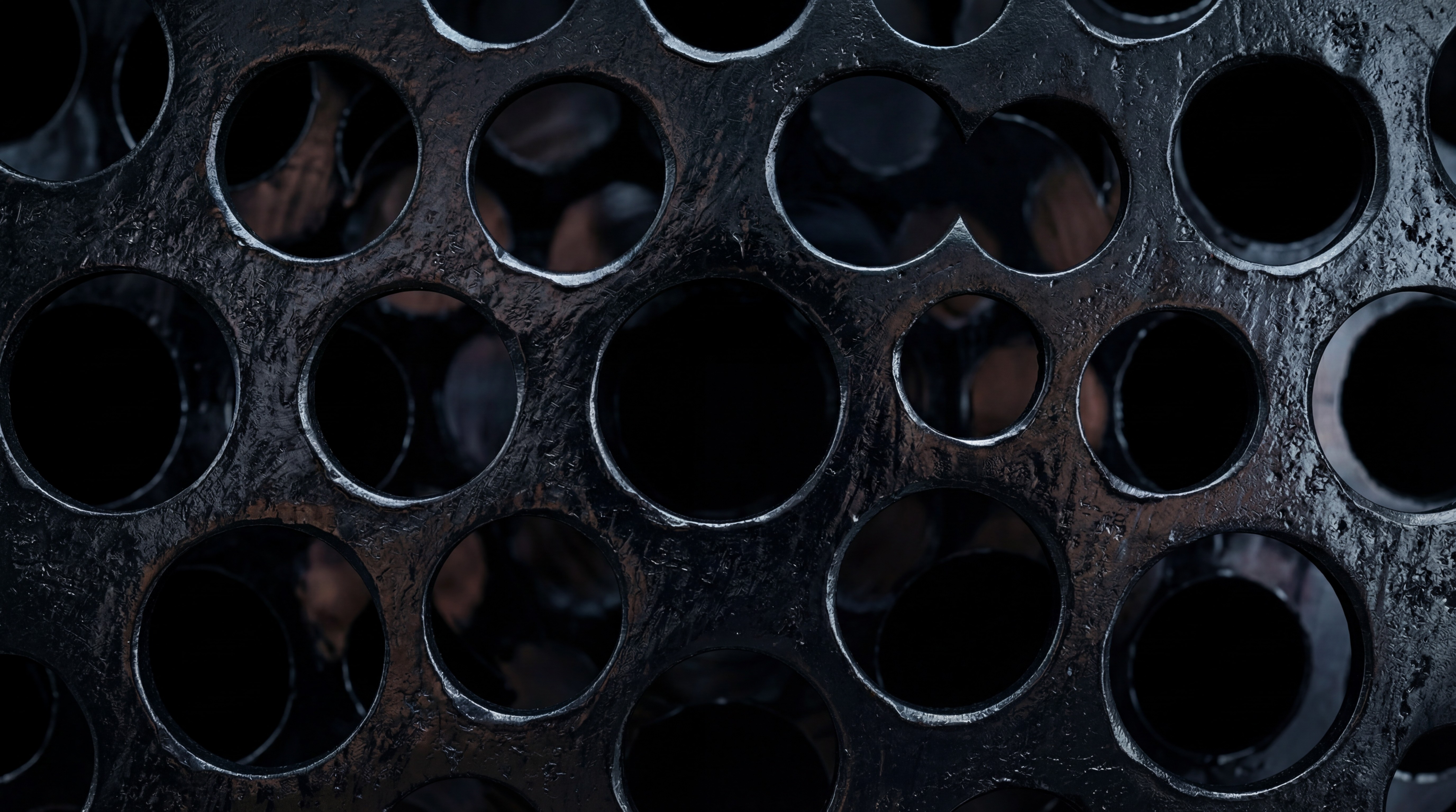 Abstract green composition with soft focus and glowing light effects, resembling organic shapes or foliage under diffused light.