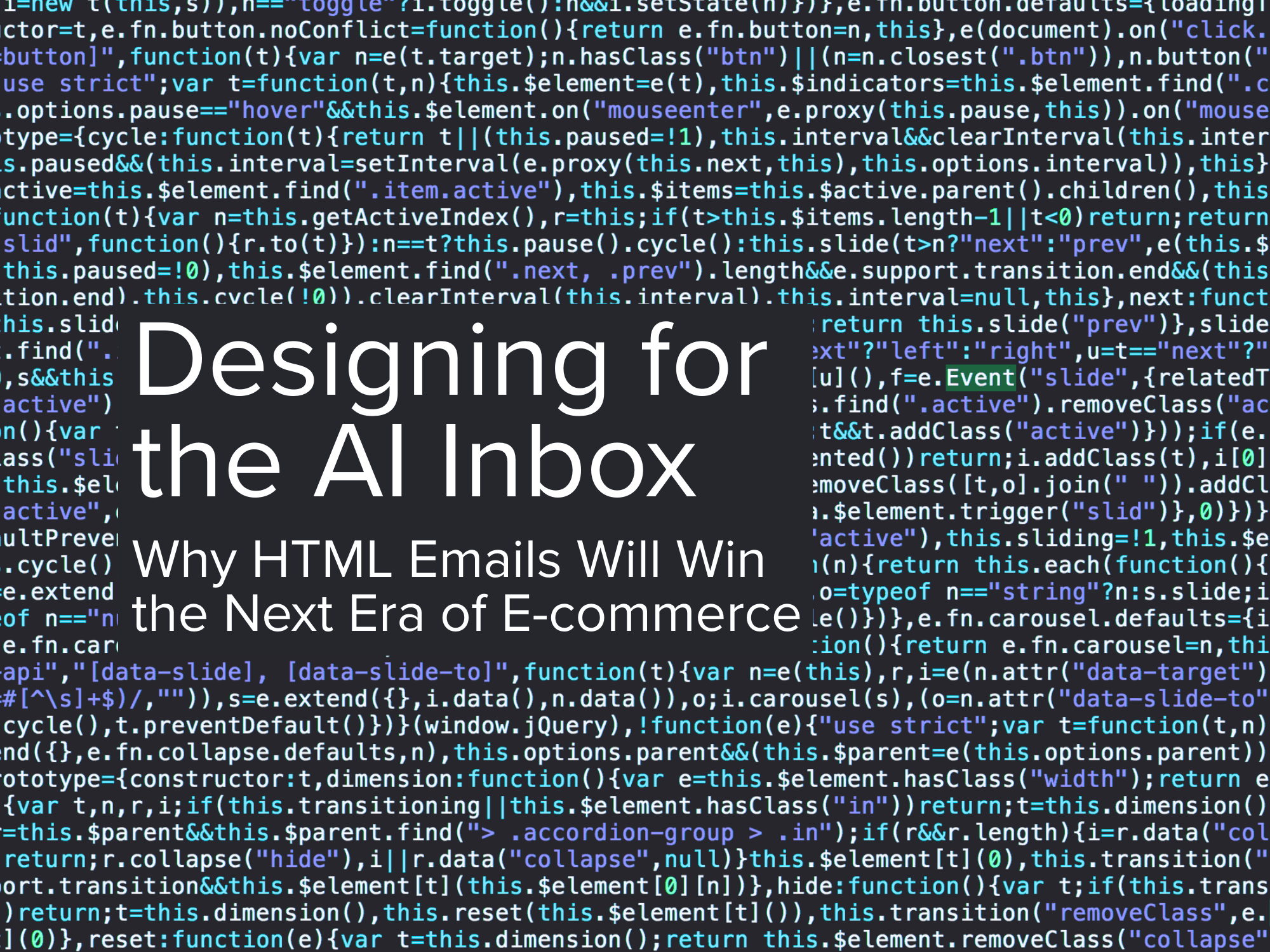 Designing for the AI Inbox: Why HTML Emails Will Win the Next Era of E-commerce