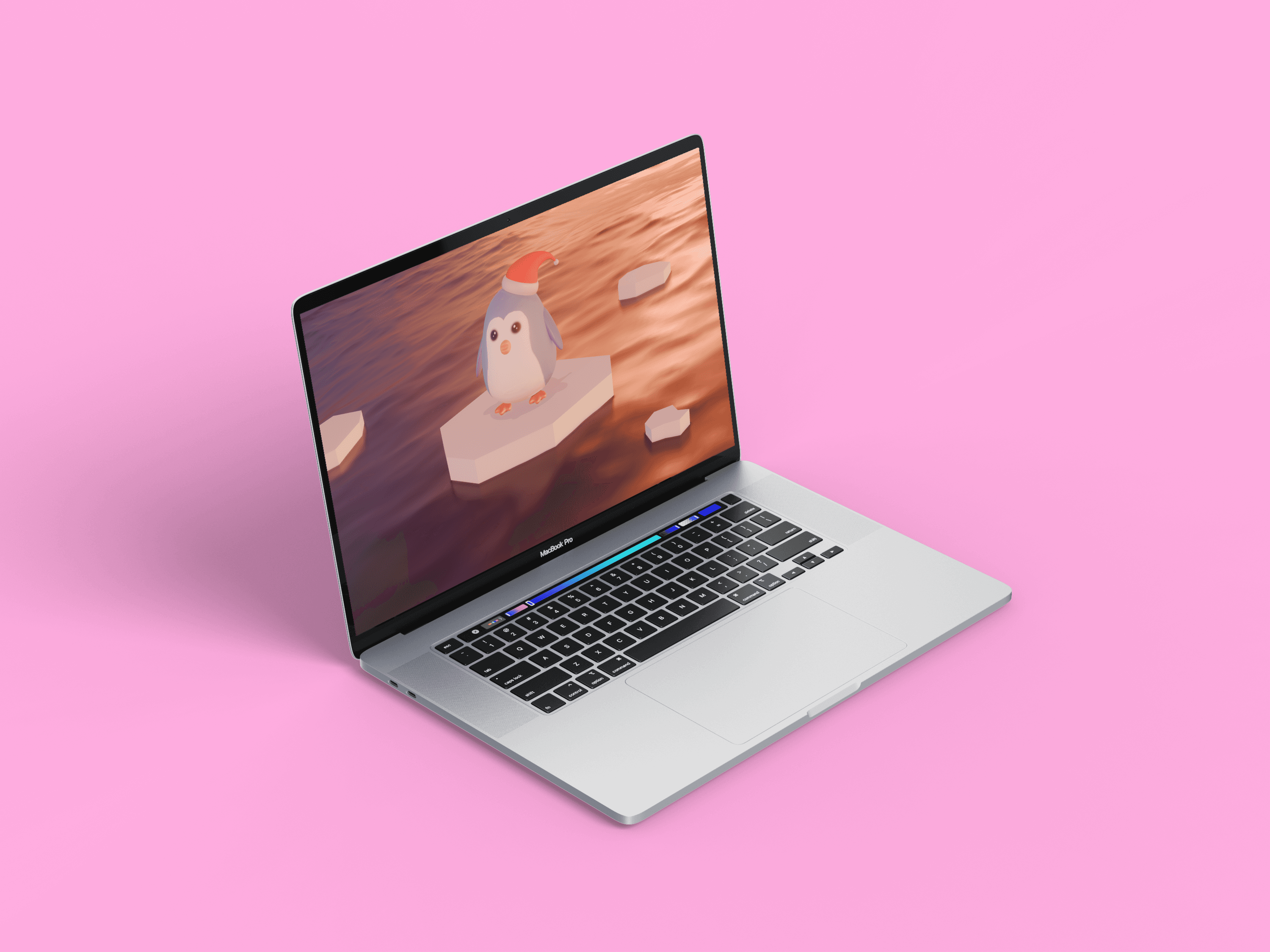 Macro shot of pink ice cream texture with creamy details