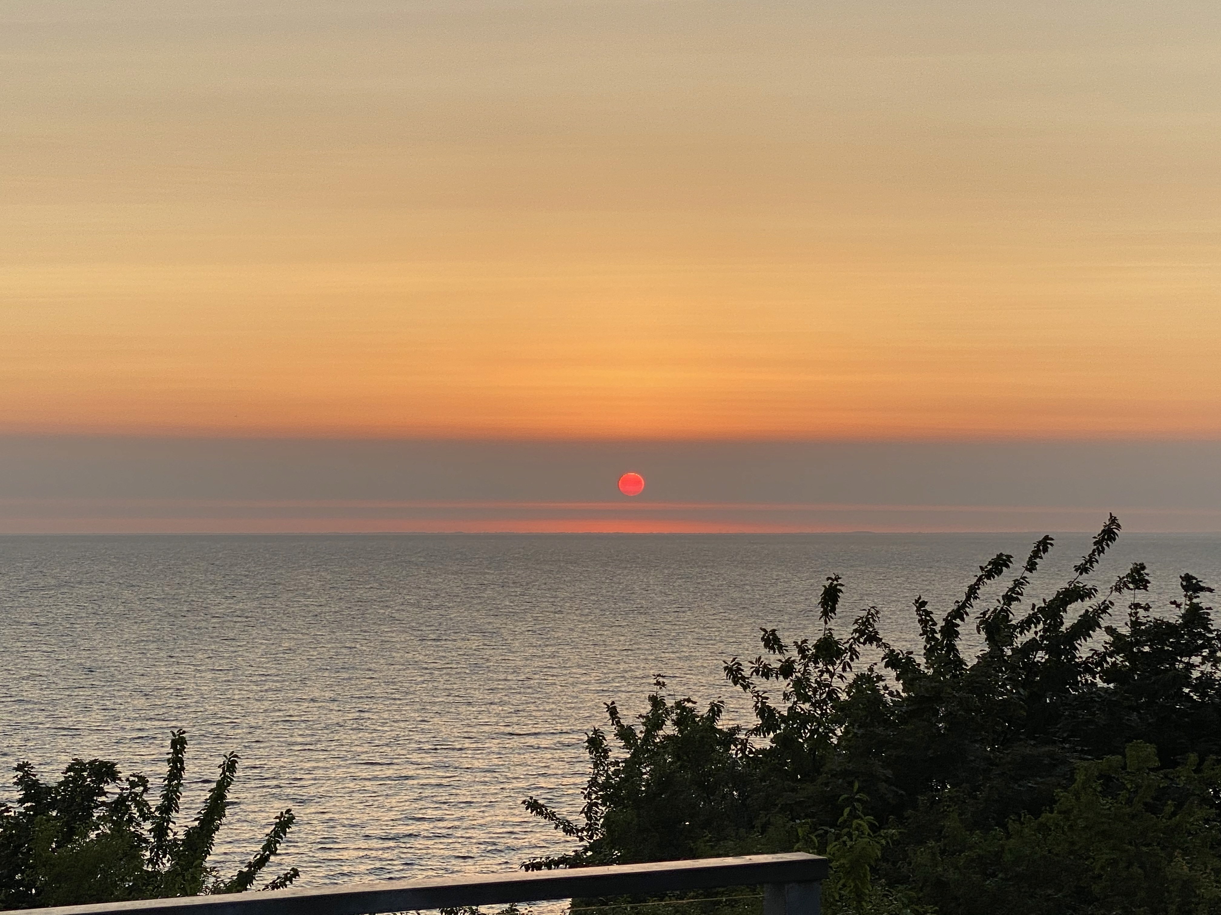round brown wooden table near window