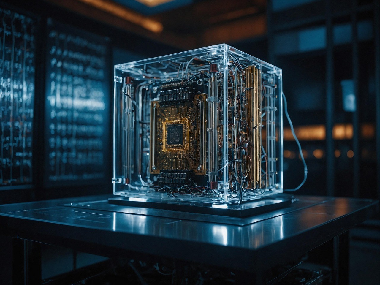 speaker with a half white half green background