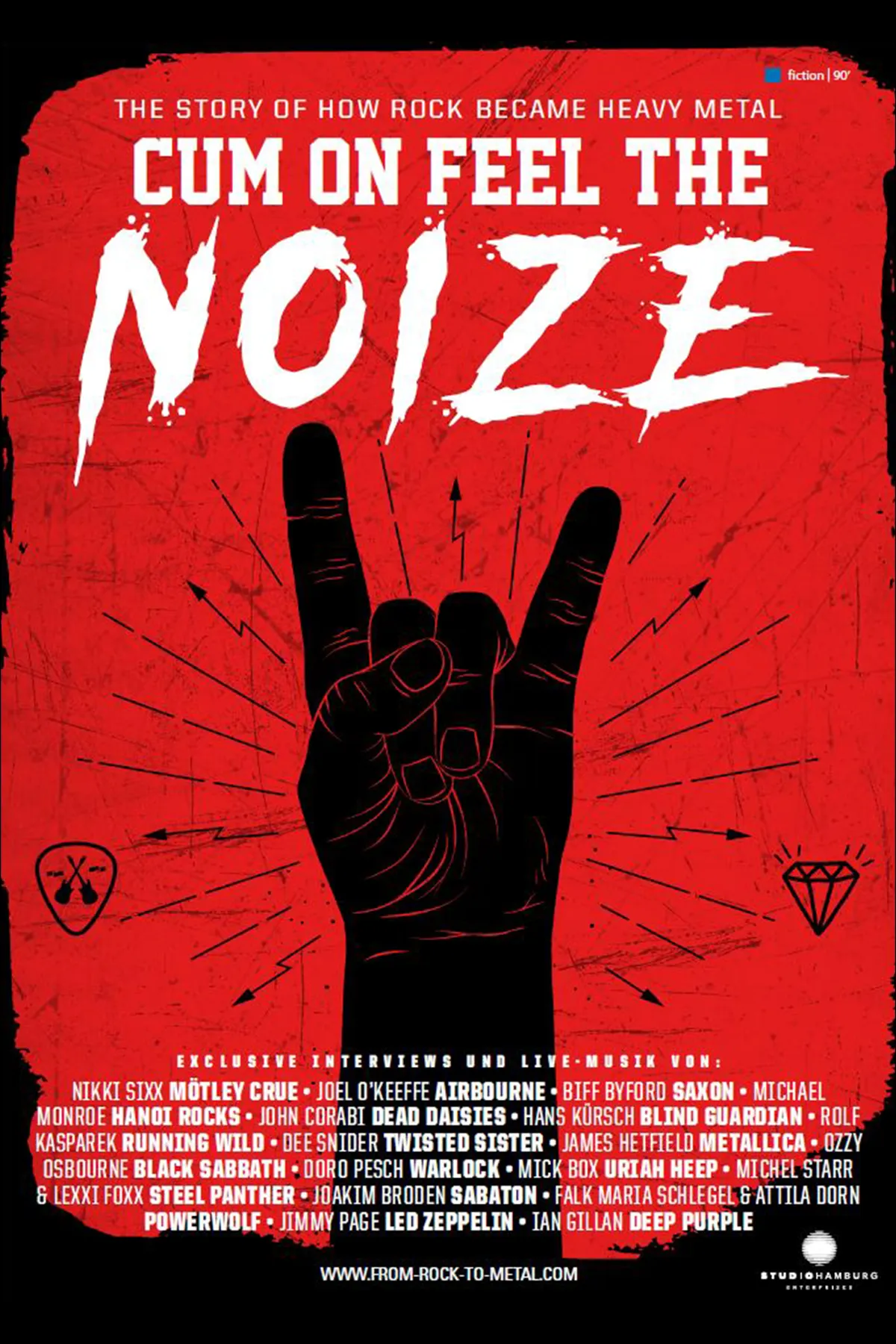 Cum On Feel The Noize — documentary key art poster | Studio Hamburg Enterprises