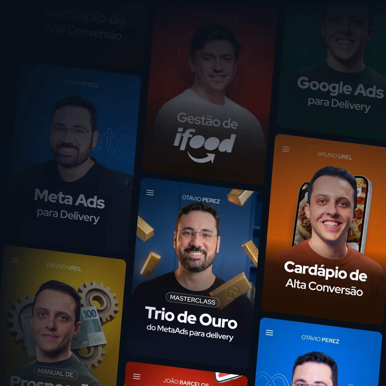 Capas dos cursos da Assinatura do Clube